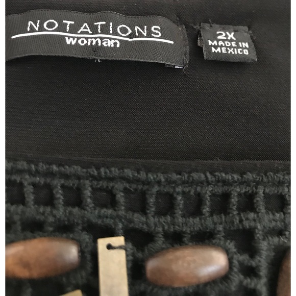 Notations Woman Beaded Front Top    2X - Picture 7 of 10